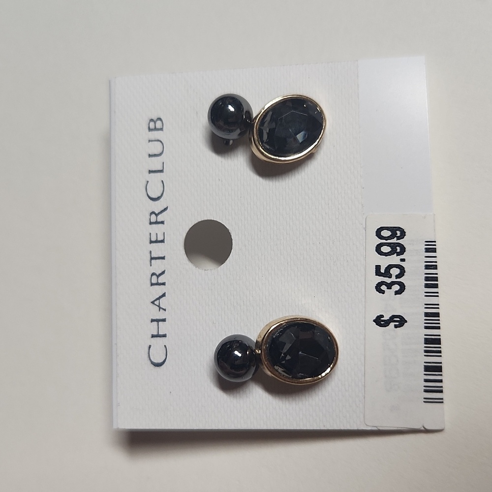 CHARTER CLUB 2pk Gold Earrings NWT
